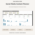 Social Media Content Planner cover by Exile Digital Store