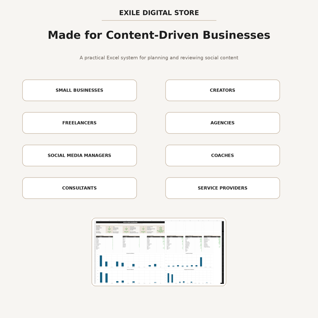 Who the Social Media Content Planner is for